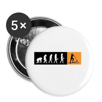 Scooter Scooter Scooter Star Stunt Scooter - Buttons large 2.2''/56 mm (5-pack) - white - Front