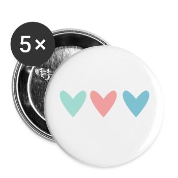 SAINT VALENTINE. bachelorette party. I LOVE YOU. I LOVE YOU. LOVE - Buttons large 2.2''/56 mm (5-pack) - white - Front