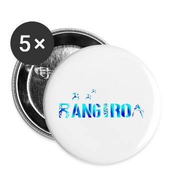 RANGIROA - Lot de 5 grands badges (56 mm) - blanc - Devant