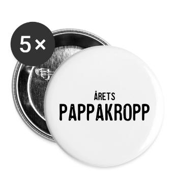 la coupe des papas de cette année - Lot de 5 grands badges (56 mm) - blanc - Devant
