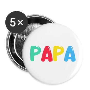 Dad - Buttons large 2.2''/56 mm (5-pack) - white - Front