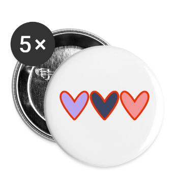 PAAR. ICH HABE GERADE GEHEIRATET. Junggesellinnenabschied. VALENTINSTAG. LIEBE. C - Buttons groß 56 mm (5er Pack) - Weiß - Vorne