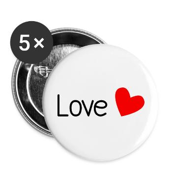 PAAR. ICH HABE GERADE GEHEIRATET. Junggesellinnenabschied. VALENTINSTAG. LIEBE. - Buttons groß 56 mm (5er Pack) - Weiß - Vorne