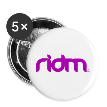 RIDM Pure - Buttons large 2.2''/56 mm (5-pack) - white - Front