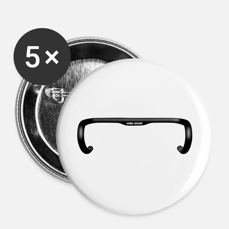 Life behind bars - Buttons large 2.2''/56 mm (5-pack) - white