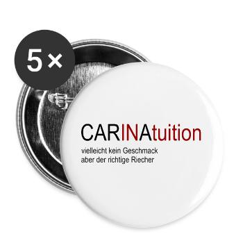 Top moderner T-Shirt Design Must have 2024 - Buttons groß 56 mm (5er Pack) - Weiß - Vorne