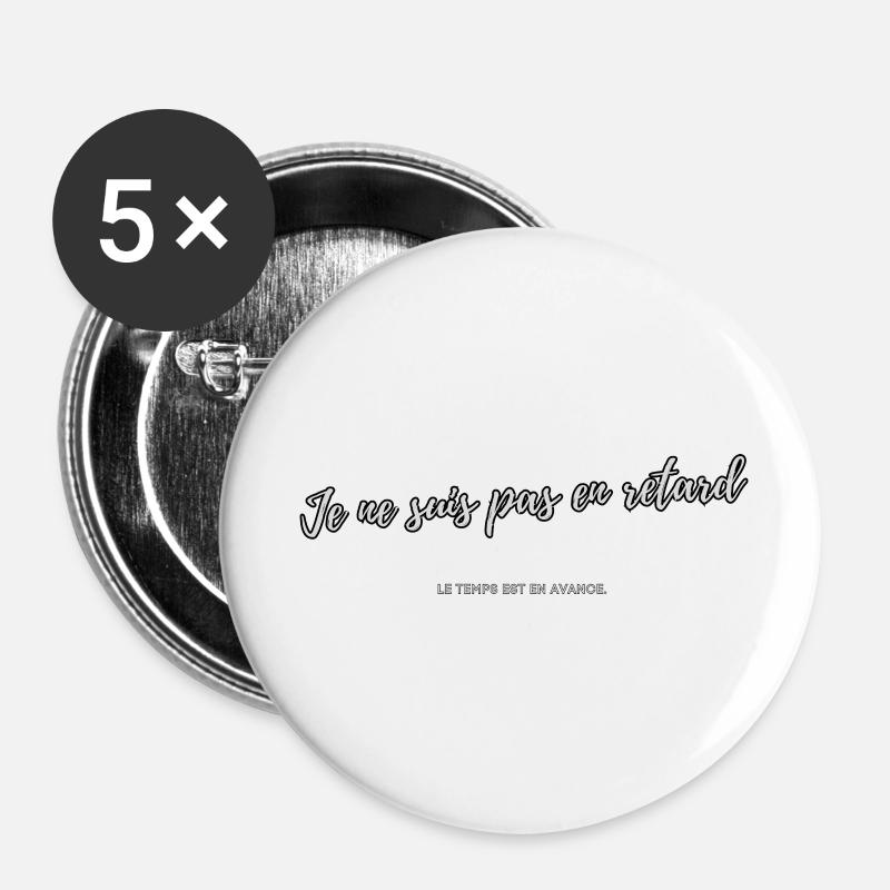 Delay - Buttons large 2.2''/56 mm (5-pack) - white