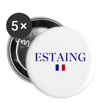 ESTAING-Flag France - Buttons large 2.2''/56 mm (5-pack) - white - Front