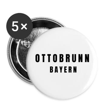 Warendorf Nordrhein-Westfalen - Buttons groß 56 mm (5er Pack) - Weiß - Vorne