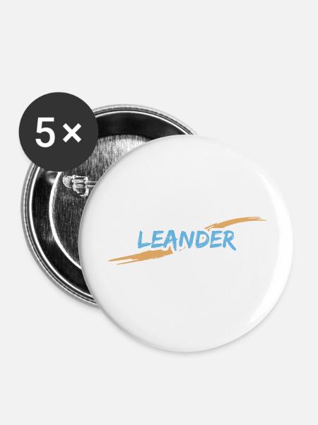 Leander Leander - Buttons groß 56 mm (5er Pack) - Weiß