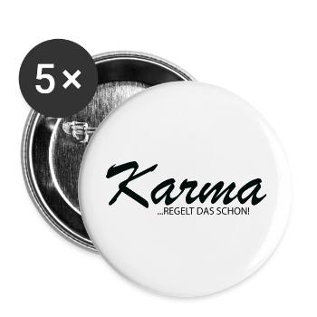 Lustiger Spruch Bild Witzig Humor Geschenkidee - Buttons groß 56 mm (5er Pack) - Weiß - Vorne
