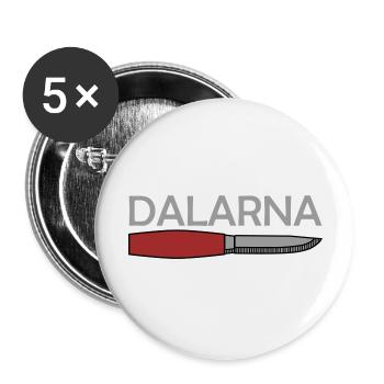 Dalarna - Buttons groß 56 mm (5er Pack) - Weiß - Vorne