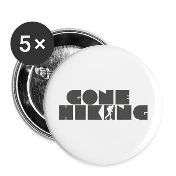 Randonnée - Lot de 5 grands badges (56 mm) - blanc - Devant