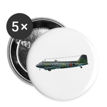 Li-2 - Buttons groß 56 mm (5er Pack) - Weiß - Vorne