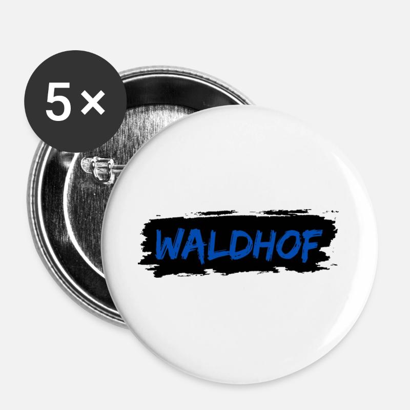 Waldhof - Buttons large 2.2''/56 mm (5-pack) - white