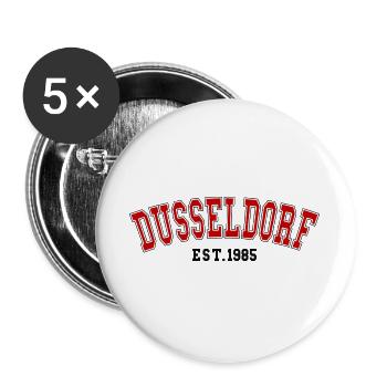 Dusseldorf Est. 1985 - Buttons large 2.2''/56 mm (5-pack) - white - Front