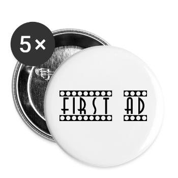 First_AD - Buttons groß 56 mm (5er Pack) - Weiß - Vorne