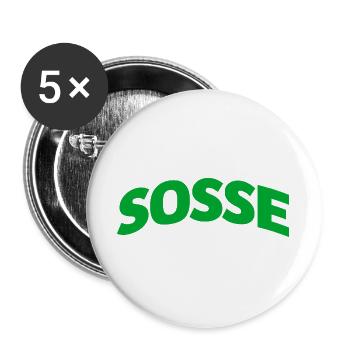 Sosse Forever - Buttons large 2.2''/56 mm (5-pack) - white - Front