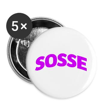 Sosse Forever - Buttons large 2.2''/56 mm (5-pack) - white - Front