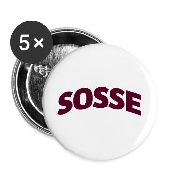 Sosse pour toujours - Lot de 5 grands badges (56 mm) - blanc - Devant