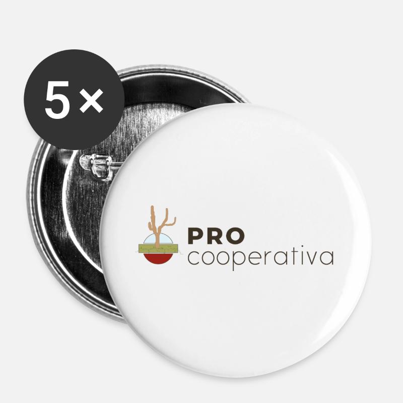 PRO_CAST - Buttons groß 56 mm (5er Pack) - Weiß