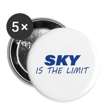 Il n’y a pas de limite - Lot de 5 grands badges (56 mm) - blanc - Devant