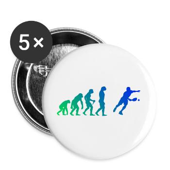 Pickleball pro Geschenk für Pickleball Athlet Fans - Buttons groß 56 mm (5er Pack) - Weiß - Vorne