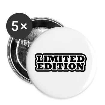 limited_edition- - Lot de 5 grands badges (56 mm) - blanc - Devant