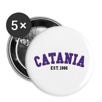 Catania Est. 1986 - Buttons large 2.2''/56 mm (5-pack) - white - Front