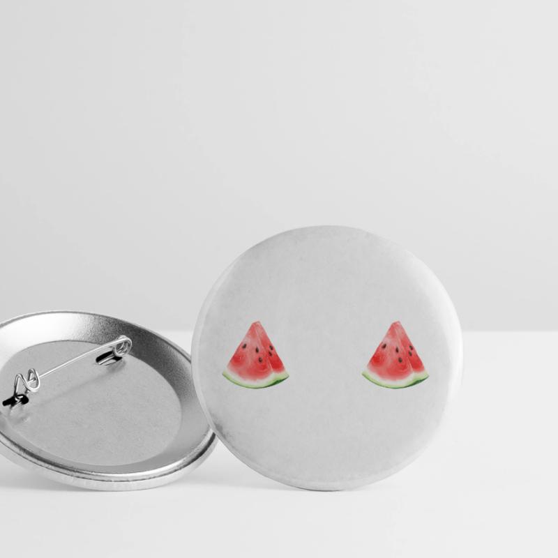 Pastèque pastèque  Lot de 5 grands badges (56 mm)