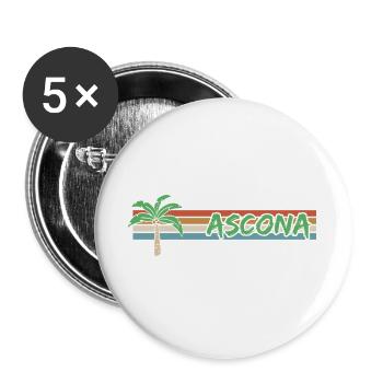 Sun Ascona - Buttons large 2.2''/56 mm (5-pack) - white - Front