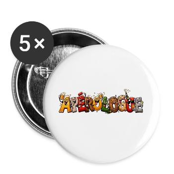 Aperologe. Aperitif - Buttons groß 56 mm (5er Pack) - Weiß - Vorne
