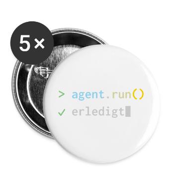 agent.run() erledigt – KI-Agent Terminal - Buttons groß 56 mm (5er Pack) - Weiß - Vorne