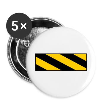 Warning sign - Buttons large 2.2''/56 mm (5-pack) - white - Front
