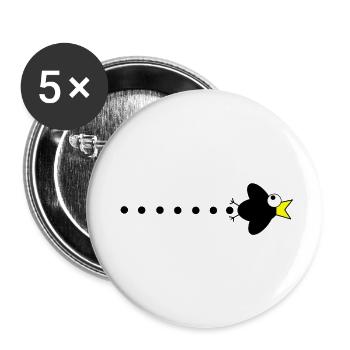 Raven manga - Buttons large 2.2''/56 mm (5-pack) - white - Front