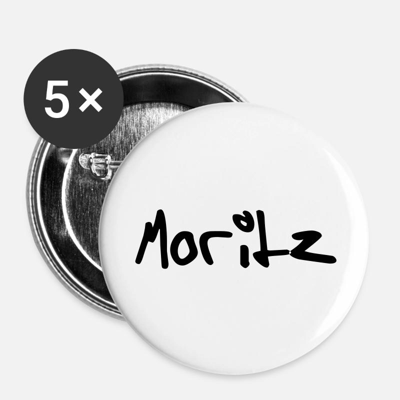 moritz - Buttons large 2.2''/56 mm (5-pack) - white