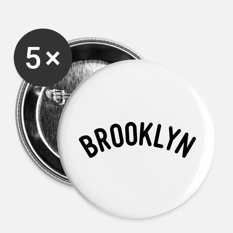 brooklyn - Buttons large 2.2''/56 mm (5-pack) - white