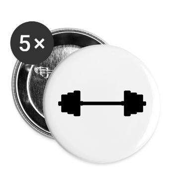 Fitness Weights - Buttons large 2.2''/56 mm (5-pack) - white - Front