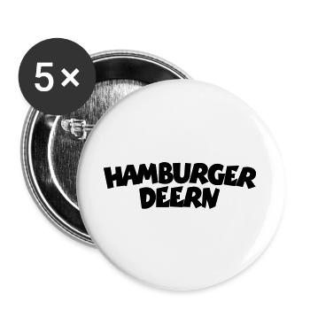 Hamburger Deern - Buttons groß 56 mm (5er Pack) - Weiß - Vorne
