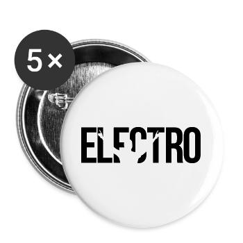 electro - Buttons large 2.2''/56 mm (5-pack) - white - Front