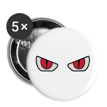 eyes - yeux 4 - Lot de 5 grands badges (56 mm) - blanc - Devant