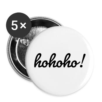 Weihnachten - Buttons groß 56 mm (5er Pack) - Weiß - Vorne
