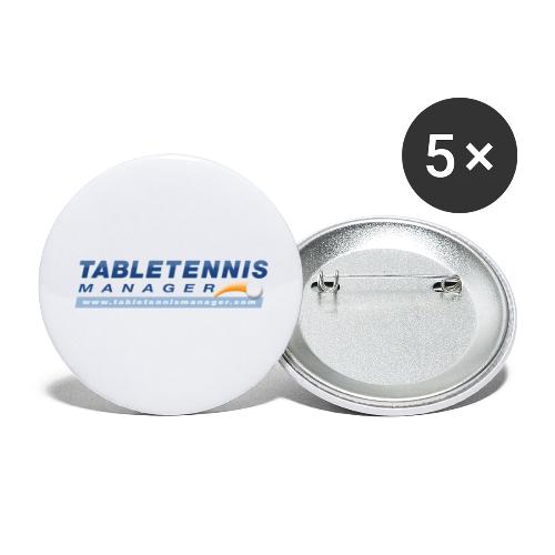 Table Tennis Manager Artikel - Buttons groß 56 mm (5er Pack)