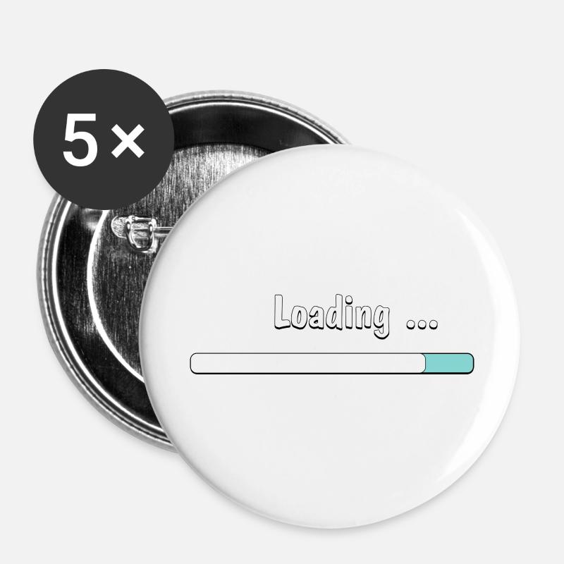 Loading...T-Shirt - Buttons large 2.2''/56 mm (5-pack) - white
