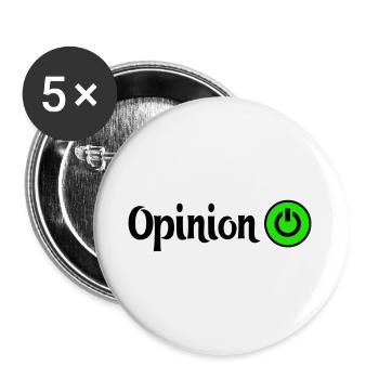 Opinionated power design graphics - Buttons large 2.2''/56 mm (5-pack) - white - Front