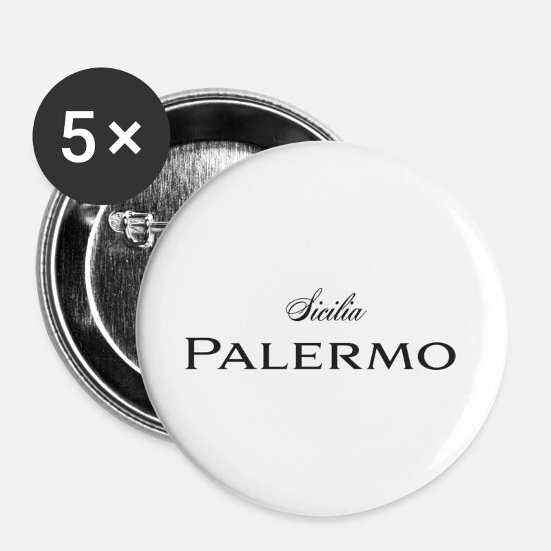 Palermo - Buttons large 2.2''/56 mm (5-pack) - white