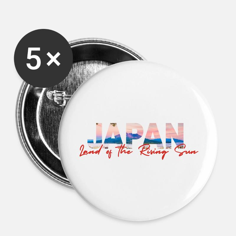 Samurai Style - Buttons large 2.2''/56 mm (5-pack) - white