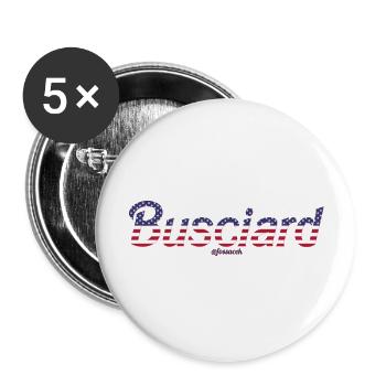 Busciard - Buttons large 2.2''/56 mm (5-pack) - white - Front