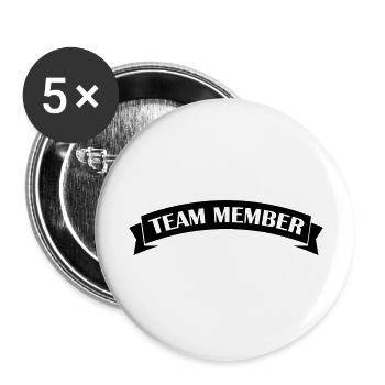 Équipier - Lot de 5 grands badges (56 mm) - blanc - Devant