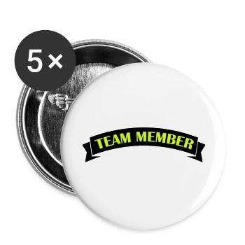 Équipier - Lot de 5 grands badges (56 mm) - blanc - Devant